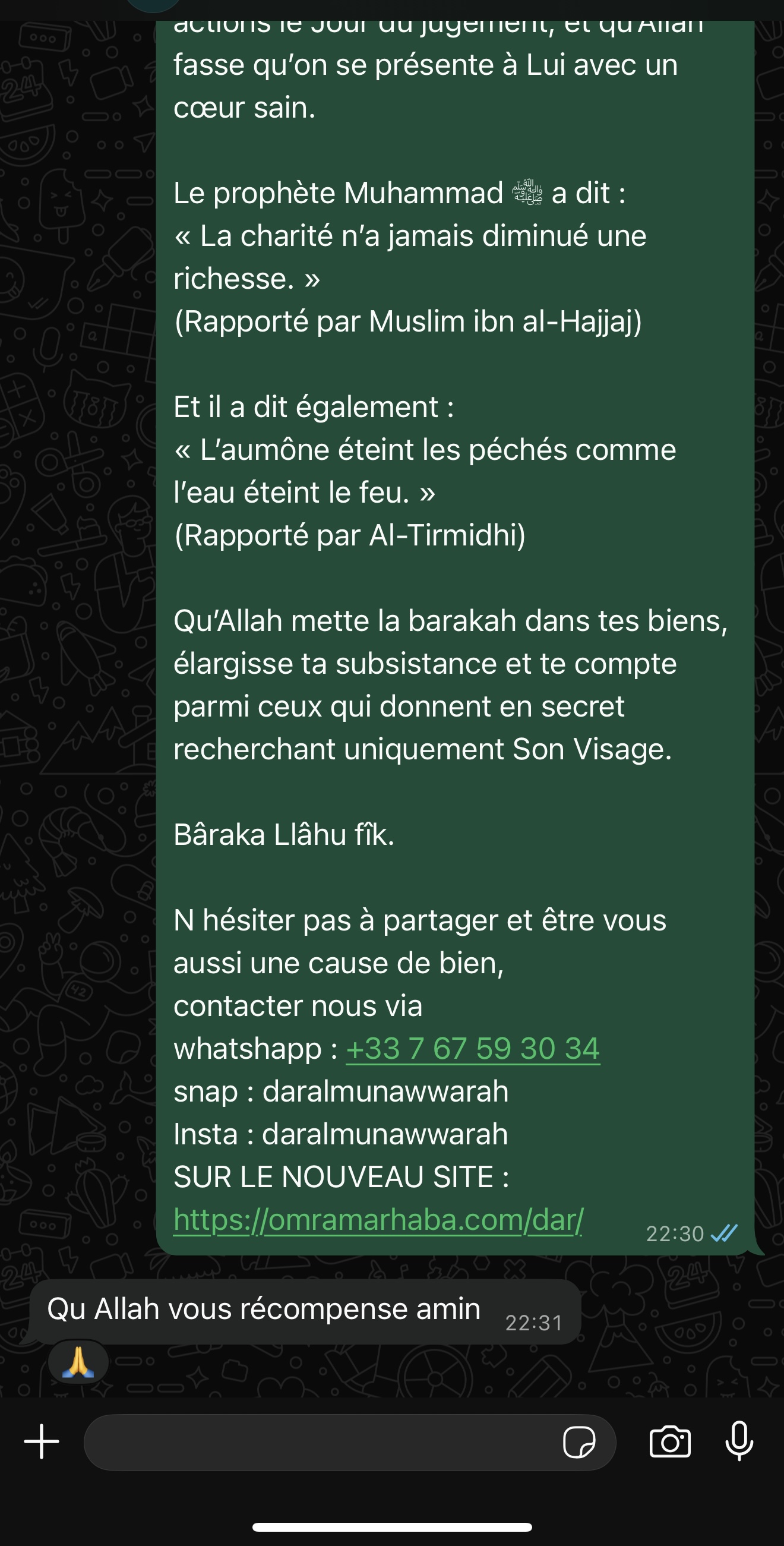 Retour des donateurs 4